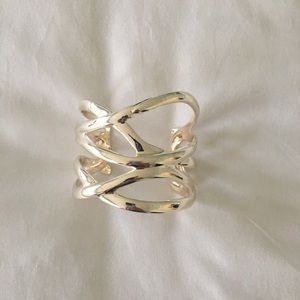 Stella and Dot silver cuff bracelet.